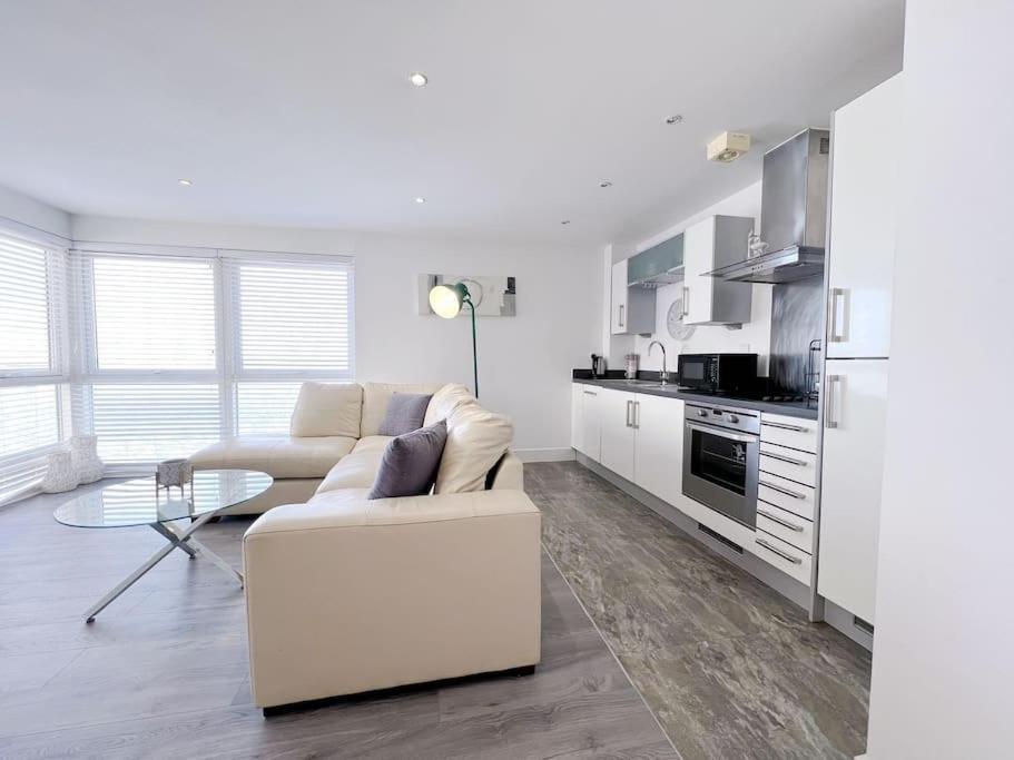 Stylish Seaview One-Bedroom Apt 斯旺西 外观 照片